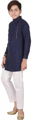 seetoo Boys Festive & Party, Casual Kurta and Pyjama Set(Multicolor Pack of 1)