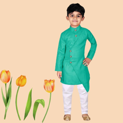 VDC FASHION TREND Baby Boys Festive & Party Kurta and Pyjama Set(Multicolor Pack of 1)