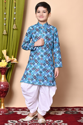 Take Style Boys Festive & Party, Wedding Kurta and Patiala Set(Multicolor Pack of 1)