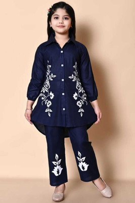 NEW SHIFA FASHIONS Girls Festive & Party Kurta and Patiala Set(Gold Pack of 1)