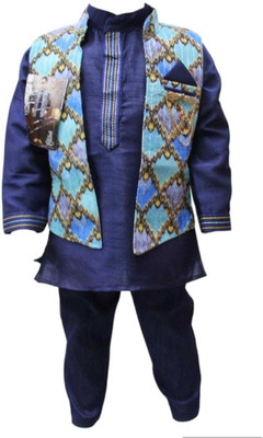 Tuft for juniors Baby Boys Festive & Party, Wedding Kurta and Pyjama Set(Green Pack of 1)