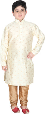 SG YUVRAJ Boys Festive & Party Kurta and Pyjama Set(White Pack of 1)