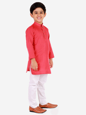 Prakhyat Boys Casual, Wedding Kurta and Pyjama Set(Red Pack of 1)