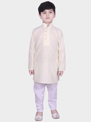 SG YUVRAJ Boys Festive & Party Kurta and Pyjama Set(White Pack of 1)