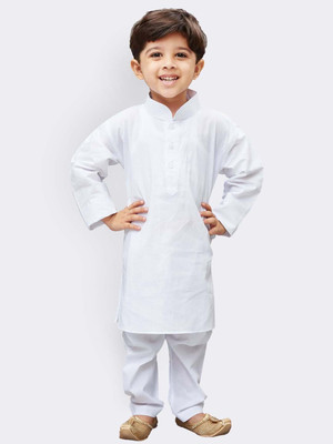 jbn CREATION Baby Boys Festive & Party, Casual Kurta and Pyjama Set(White Pack of 1)