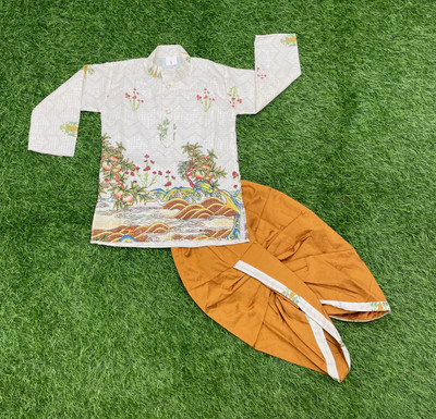 FHKIDS FASHION Baby Boys Festive & Party Kurta and Dhoti Pant Set(White Pack of 1)