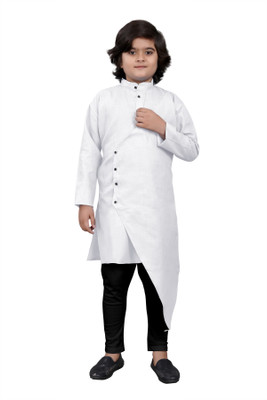 click n buy Boys Festive & Party Kurta and Pyjama Set(White Pack of 1)