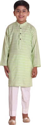 GREYASHI Boys Festive & Party Kurta and Pyjama Set(Light Green Pack of 1)