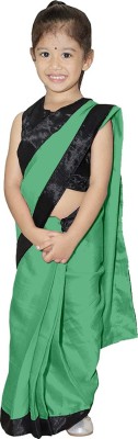 Cozee Shopping Girls Maxi/Full Length Casual Dress(Green, Sleeveless)