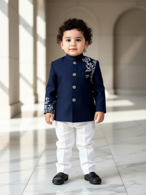 R KAY FASHIONS Baby Boys Cotton Blend Kurta and Pyjama Set(Pack of 2)