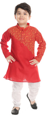 Smuktar garments Boys Festive & Party Kurta and Dhoti Pant Set(Blue Pack of 1)