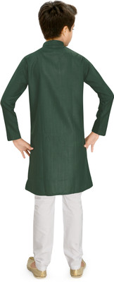 VALAKI Boys Festive & Party, Wedding Kurta and Pyjama Set(Green Pack of 1)