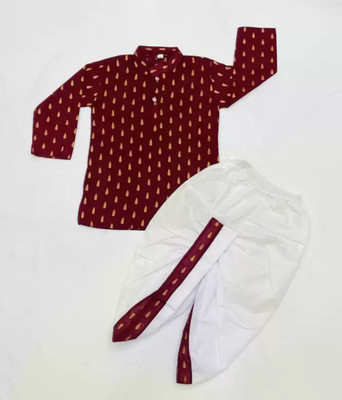 UPTREND VESTURE Boys Festive & Party Kurta and Dhoti Pant Set(Multicolor Pack of 1)