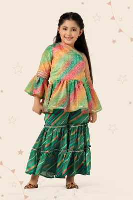 Kidotsav Girls Festive & Party Kurta and Palazzo Set(Multicolor Pack of 1)