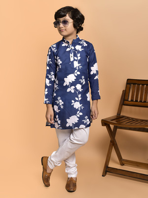 PRINTCULTR Boys Festive & Party Kurta and Pyjama Set(Multicolor Pack of 2)
