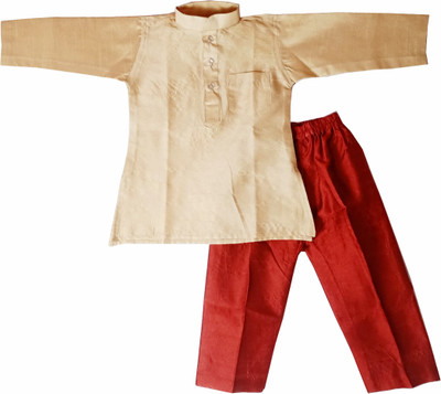 harshvardhanmart Boys Festive & Party Kurta and Pyjama Set(Multicolor Pack of 1)