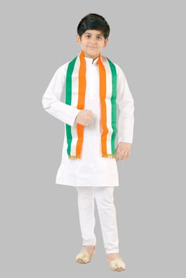 Oxipittal Club Boys Festive & Party Kurta and Dhoti Pant Set(White Pack of 1)