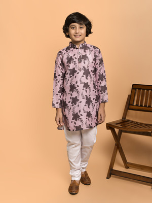 PRINTCULTR Boys Festive & Party Kurta and Pyjama Set(Multicolor Pack of 2)
