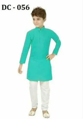VDC FASHION TREND Baby Boys Festive & Party Kurta and Pyjama Set(Green Pack of 1)