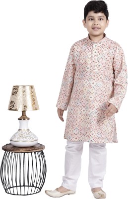 new gen Baby Boys Casual, Festive & Party, Wedding Kurta and Pyjama Set(White Pack of 1)