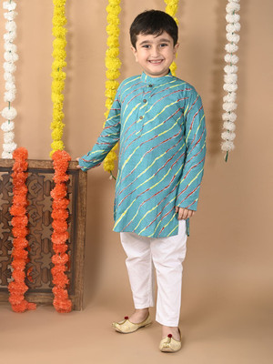 Tasrika Baby Boys Festive & Party, Wedding, Casual Kurta and Trouser Set(Red Pack of 1)