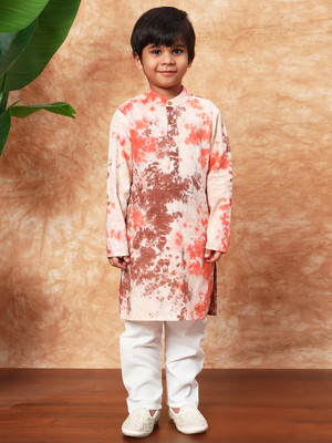 Readiprint Boys Festive & Party Kurta and Pyjama Set(Multicolor Pack of 1)