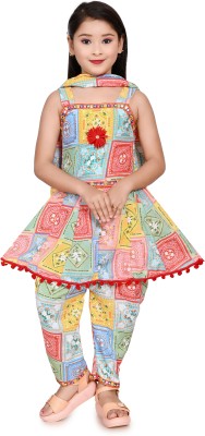 NEW COLLECTIONS Baby Girls Wedding Kurta and Churidar Set(Multicolor Pack of 1)