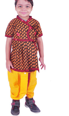 RTD Boys Festive & Party Angarkha and Dhoti Pant(Pack of 1)
