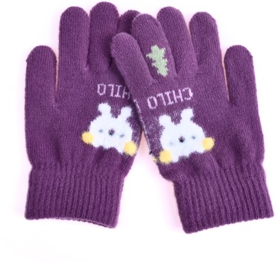 Sanjeet Fashion Hub Kids Glove(Purple)