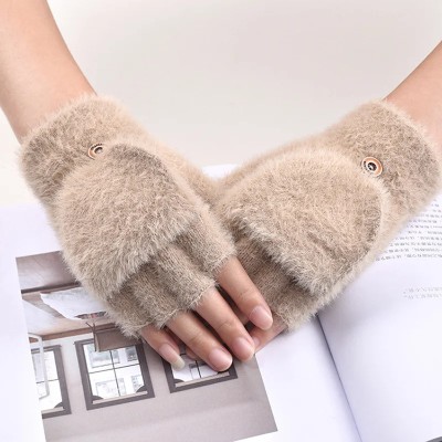 Dressify Solid Winter Women Gloves