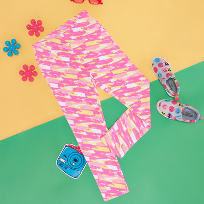 Pantaloons Junior Jegging For Girls(Pink, Pack of 1)