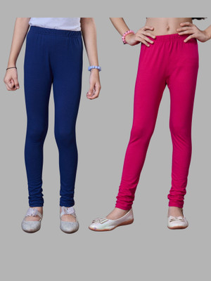 URBAN TRENDING Indi Legging For Girls(Pink, Blue Pack of 2)