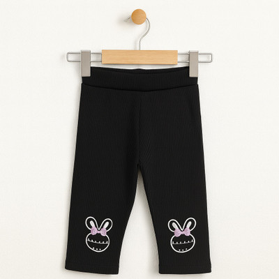 BABY SPARSH Indi Legging For Baby Girls(Black Pack of 1)