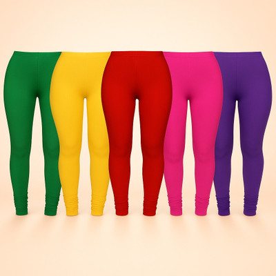 CUTE TREND Indi Legging For Girls(Multicolor Pack of 5)