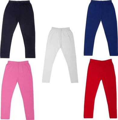 French Kleider Indi Legging For Girls(Multicolor Pack of 5)