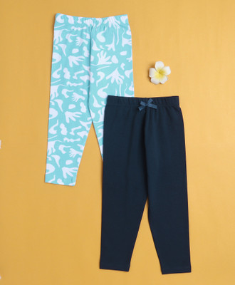 BUMZEE Legging For Girls(Dark Blue Pack of 2)
