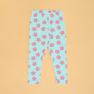 Pantaloons Junior Legging For Girls(Light Blue Pack of 1)