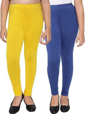 AJ Hossiery Legging For Girls(Multicolor Pack of 2)