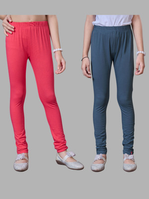 URBAN TRENDING Indi Legging For Girls(Pink, Grey Pack of 2)