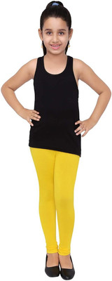 French Kleider Indi Legging For Girls(Yellow Pack of 1)