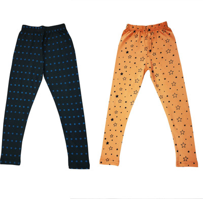 Diaz Fashion Legging For Baby Girls(Multicolor Pack of 2)