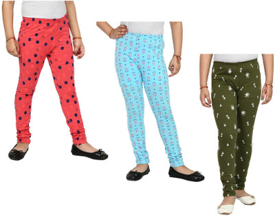 IndiWeaves Indi Legging For Girls(Multicolor Pack of 3)