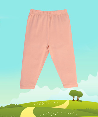 MINI KLUB Legging For Girls(Orange Pack of 1)