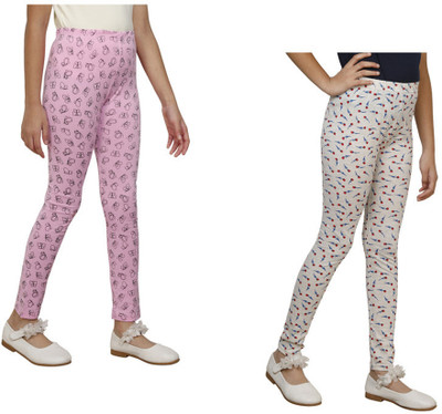 IndiWeaves Indi Legging For Girls(Multicolor Pack of 2)
