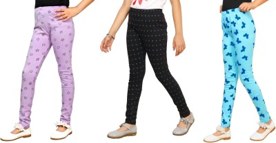 Tik Tok WEARS Indi Legging For Girls(Black Pack of 3)