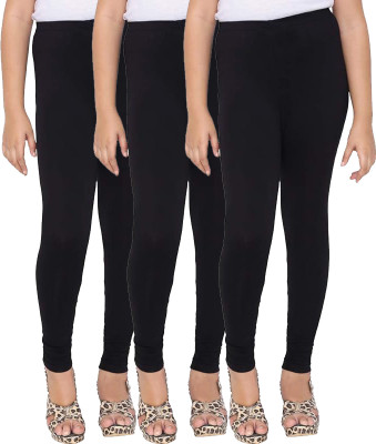 Tik Tok WEARS Indi Legging For Girls(Black Pack of 3)