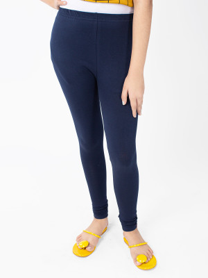 INDIAN FLOWER Legging For Girls(Dark Blue Pack of 1)