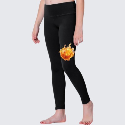 Lebami Indi Legging For Girls(Black Pack of 1)