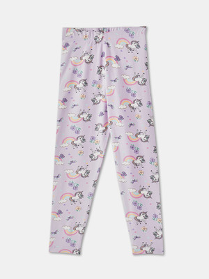 R&B Legging For Girls(Purple Pack of 1)