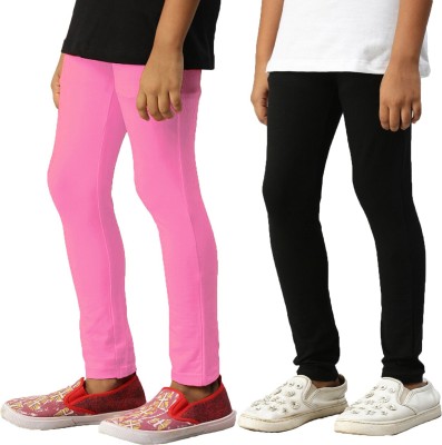 2K Kids Legging For Girls(Black Pack of 2)